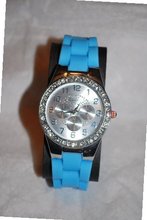 Figaro Couture Rubber Strap with Crystal