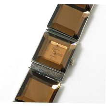 Figaro Mirror Glass Link Bracelet Strap