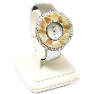 Figaro Round Stone Bangle Ladies Fashion QL4219