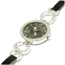 Figaro Stone Set Rings Slender Strap