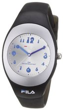 Fila FA052404 Ladies Quartz Analogue White Dial Black Plastic Strap