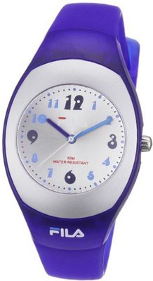 Fila FA052405 Ladies Quartz Analogue White Dial Blue Plastic Strap
