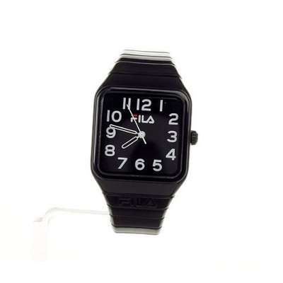Fila Kids Black Dial FL38018001 with Black Plastic Strap