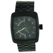 Firetrap Gents Analogue Black Dial, Calendar, All Stainless Steel FT1003B