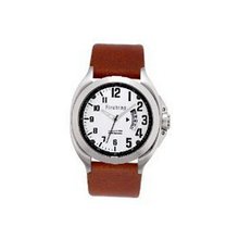 Firetrap Gents Analogue Genunine Brown Leather Strap Calendar FT1033S