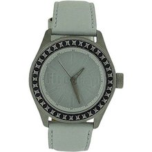 Firetrap Gents Analogue White Textured Dial, White Leather Strap FT1051S