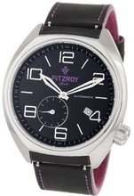 Fitzroy F-S-S4L1 Black Original Steel Automatic Leather Strap