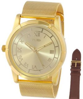 Flud Unisex TMT003 The Moment Gold Mesh Strap