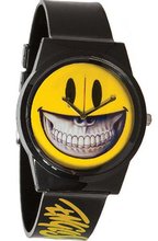 Flüd x Ron English Pantone Smiley Grin black Uhr REPAN003 Armbanduhr Flud