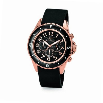 Folli Follie Pulse Chronograph Black Dial - 6015.0088