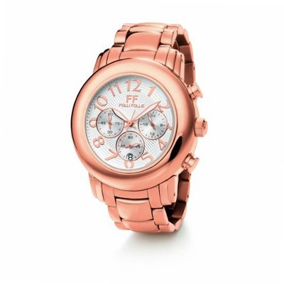 Folli Follie Rose Gold Bracelet White Dial - WF9R001BEW