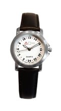Forté Military Time quartz white Dial 24LWHTL3-12T