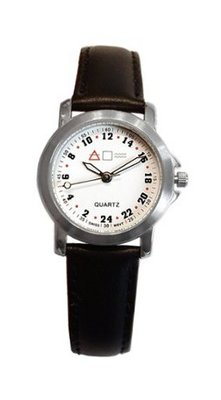 Forté Military Time quartz white Dial 24LWHTL3-12T