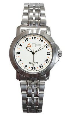 Forté Military Time quartz white Dial 24MWHTM3-12T