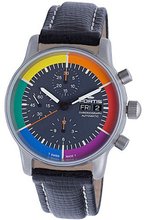 Fortis 597.10.37 WI Edition Winner Chronograph Black Dial