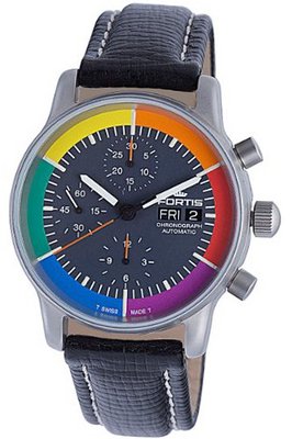 Fortis 597.10.37 WI Edition Winner Chronograph Black Dial