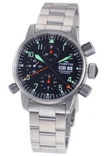 Fortis 599.10.11 M Flieger Alarm Chronograph Black Dial