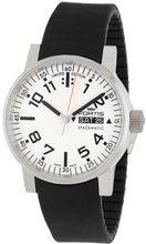 Fortis 623.10.42 SI.01 Spacematic Swiss Automatic Luminous Day and Date Black Silicone Band