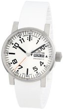 Fortis 623.10.42 Si.02 Spacematic Swiss Automatic Luminous Day and Date White Silicone Strap