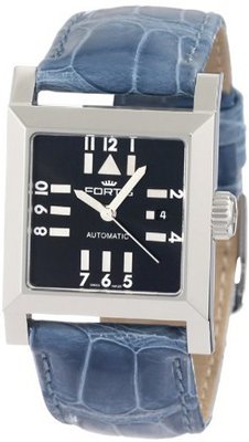 Fortis 629.20.71 LC.05 Square SL Automatic Date Leather Croc Band