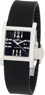 Fortis 629.20.71 SI.01 Square SL Automatic Date Silicone Strap