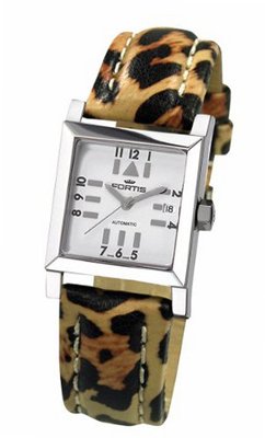 Fortis 629.20.72 L 41 Square SL Automatic Square Silver Dial Date