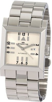 Fortis 629.20.72 M Square SL Automatic Date Stainless Steel Band