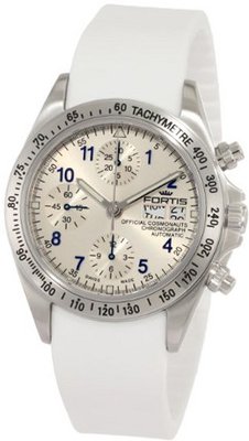 Fortis 630.10.92 SI.02 Cosmonauts Chronograph Automatic Day and Date Silicone Strap