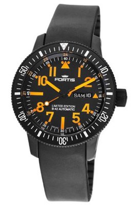 Fortis 647.28.13K B-42 Black Mars 500 Automatic Black Dial