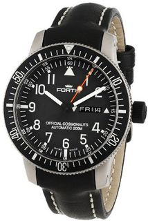 Fortis 658.27.11 L.01 B-42 Official Cosmonaut Titanium Black Automatic Leather Date