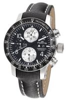 Fortis 665.10.11L B-42 Stratoliner Automatic Chronograph Black Dial