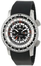 Fortis 669.10.31K B-47 Calculator Automatic 3 Time Zone Black Dial