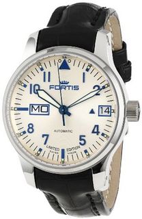 Fortis 700.20.92 LC.01 F-43 Flieger Beige Automatic Black Leather Date