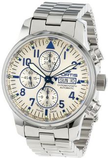 Fortis 701.20.92 M F-43 Flieger Chronograph Beige Dial Automatic Chronograph Date Stainless-Steel