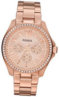 Fossil Cecile Multifunction Rose Dial Rose Gold-tone Stainless Steel Ladies AM4483