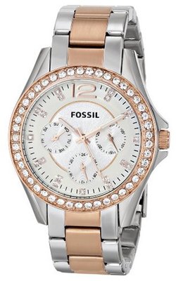 Fossil ES2787 Riley Analog Display Analog Quartz Gold