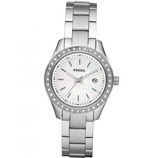 Fossil ES2998 Stainless Steel Analog White Dial