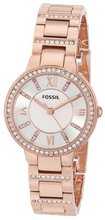 Fossil ES3284 Virginia Analog Display Analog Quartz Rose Gold