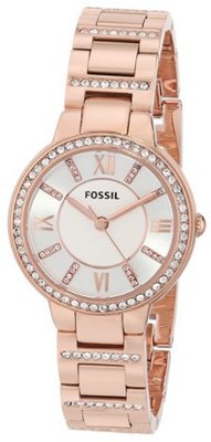 Fossil ES3284 Virginia Analog Display Analog Quartz Rose Gold