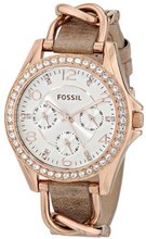 Fossil ES3466 Riley Analog Display Analog Quartz Beige