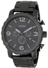 Fossil JR1401 "Nate" Black Stainless Steel
