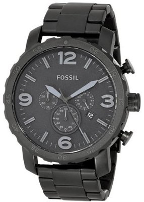 Fossil JR1401 "Nate" Black Stainless Steel