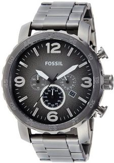 Fossil JR1437 Nate Chronograph Smoke Stainless Steel