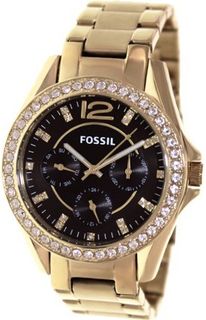 Fossil Riley Multifunction Stainless Steel - Gold-Tone Es3384