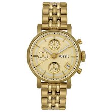 Fossil Unisex ES2197 Chronograph Gold Tone