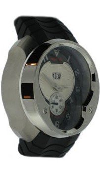 Franc Vila: "Esprit Unique" Annual Calendar , 8Q.DHES.CH-WHG-RH.RHH (Stainless Steel Case / Black carbon fiber Dial / Black Rubber Strap)