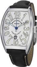 Franck Muller Casablanca Date Black Leather Strap Automatic 8880 C DT SS