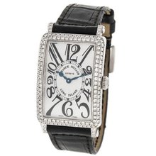 Franck Muller Geneve Long Island 952 QZ D 18K White Gold Factory Diamonds Quartz