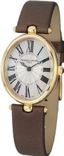 Frederique Constant Art Deco Silver Dial Brown Stain Ladies FC-200A2V5