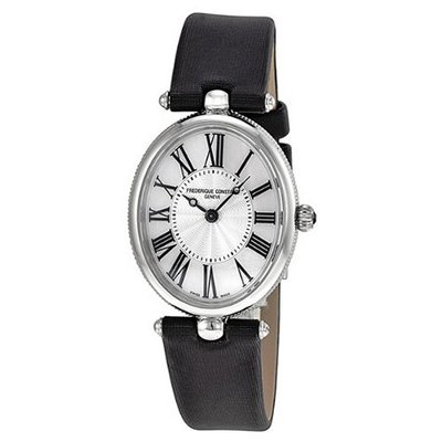 Frederique Constant Art Deco Stainless Steel Black Satin Ladies 200MPW2V6